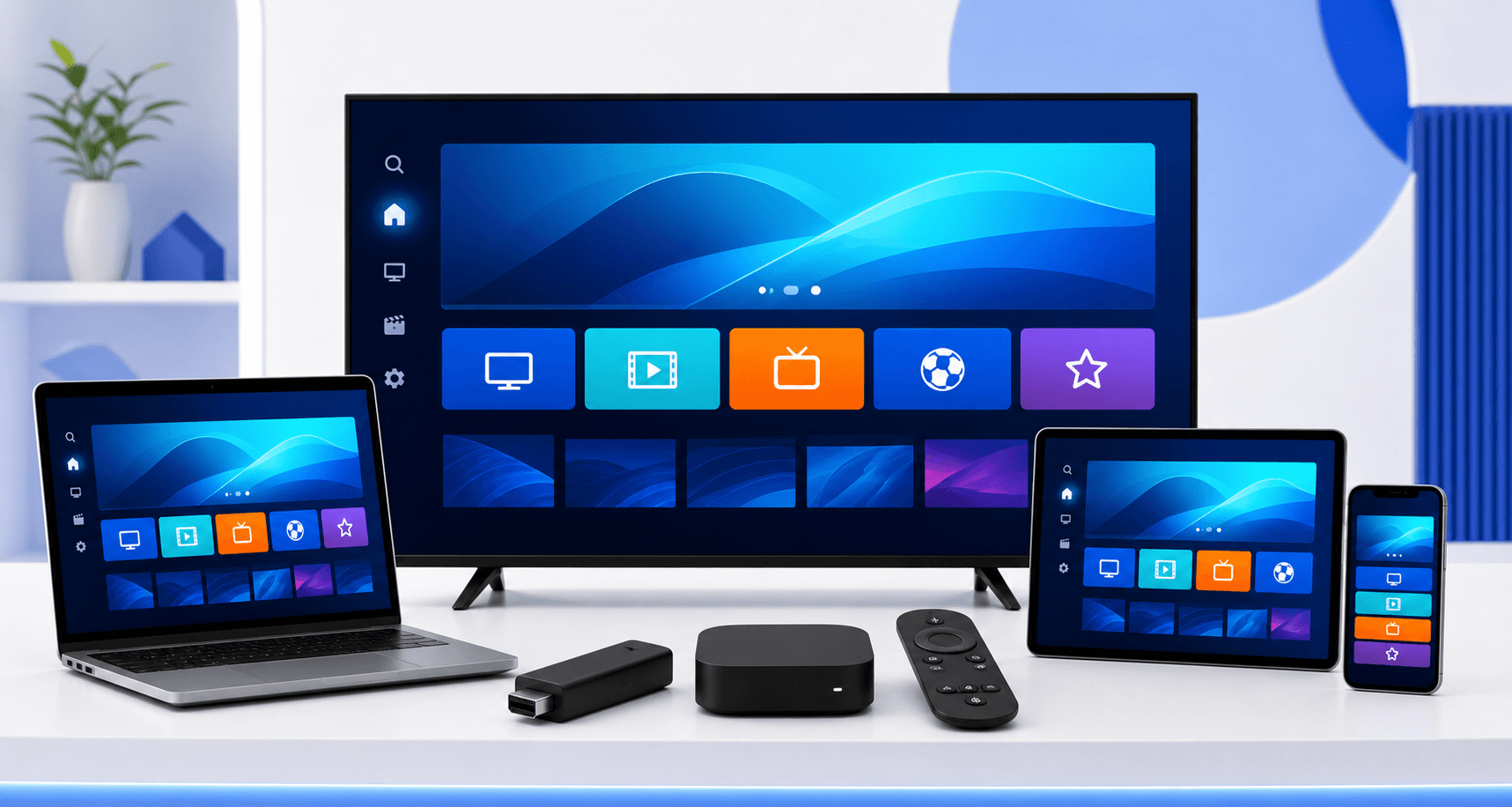 Premium Dutch IPTV apparaten zoals Smart TV en Firestick